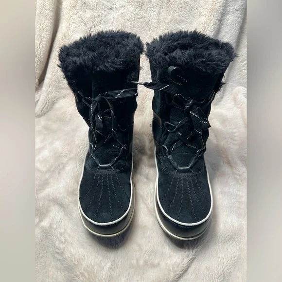 Sorel Women Boots Tivoli Waterproof Black size 8.5 - Picture 3 of 8